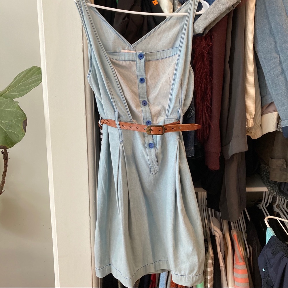 Charlotte Ronson belted denim dress